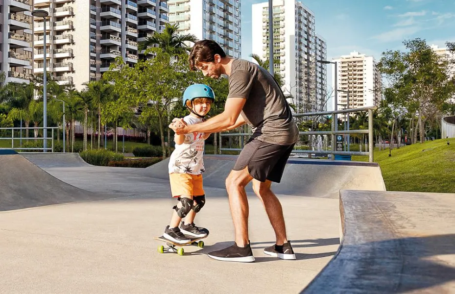 Pista de skate no Ilha Pura