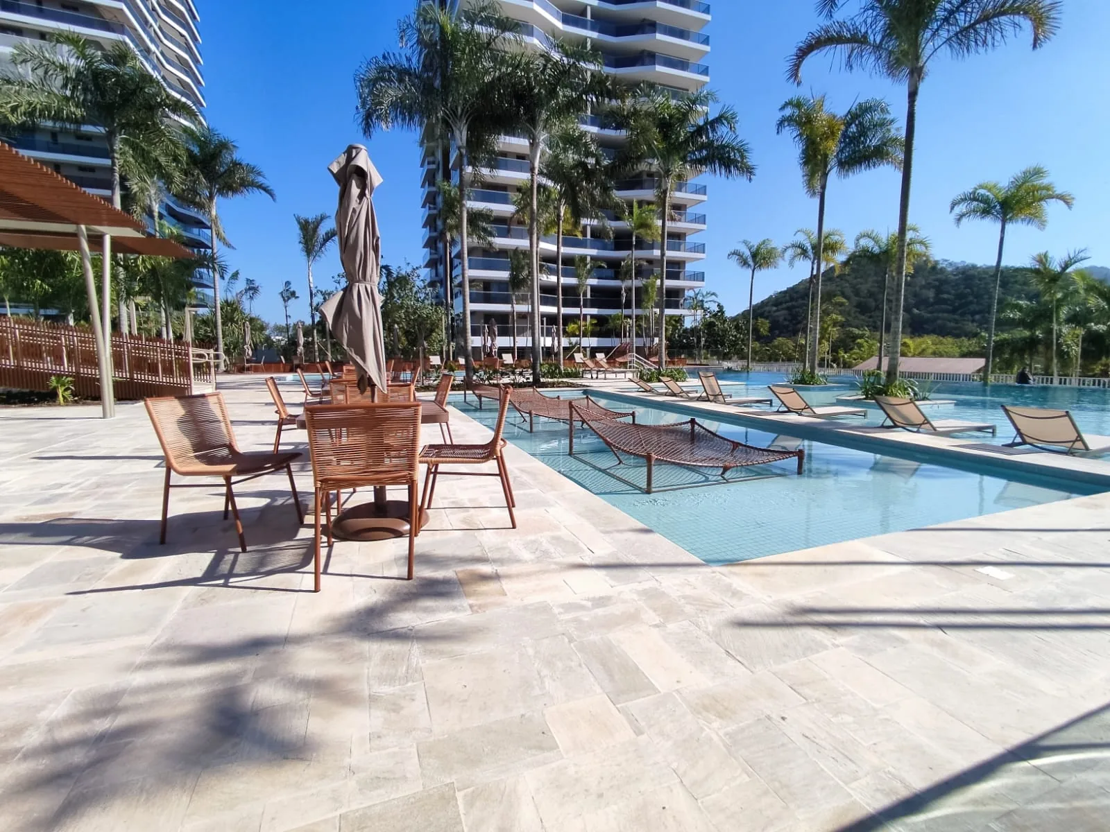 O parque aquático — obra do Oro by Ornare, no Ilha Pura