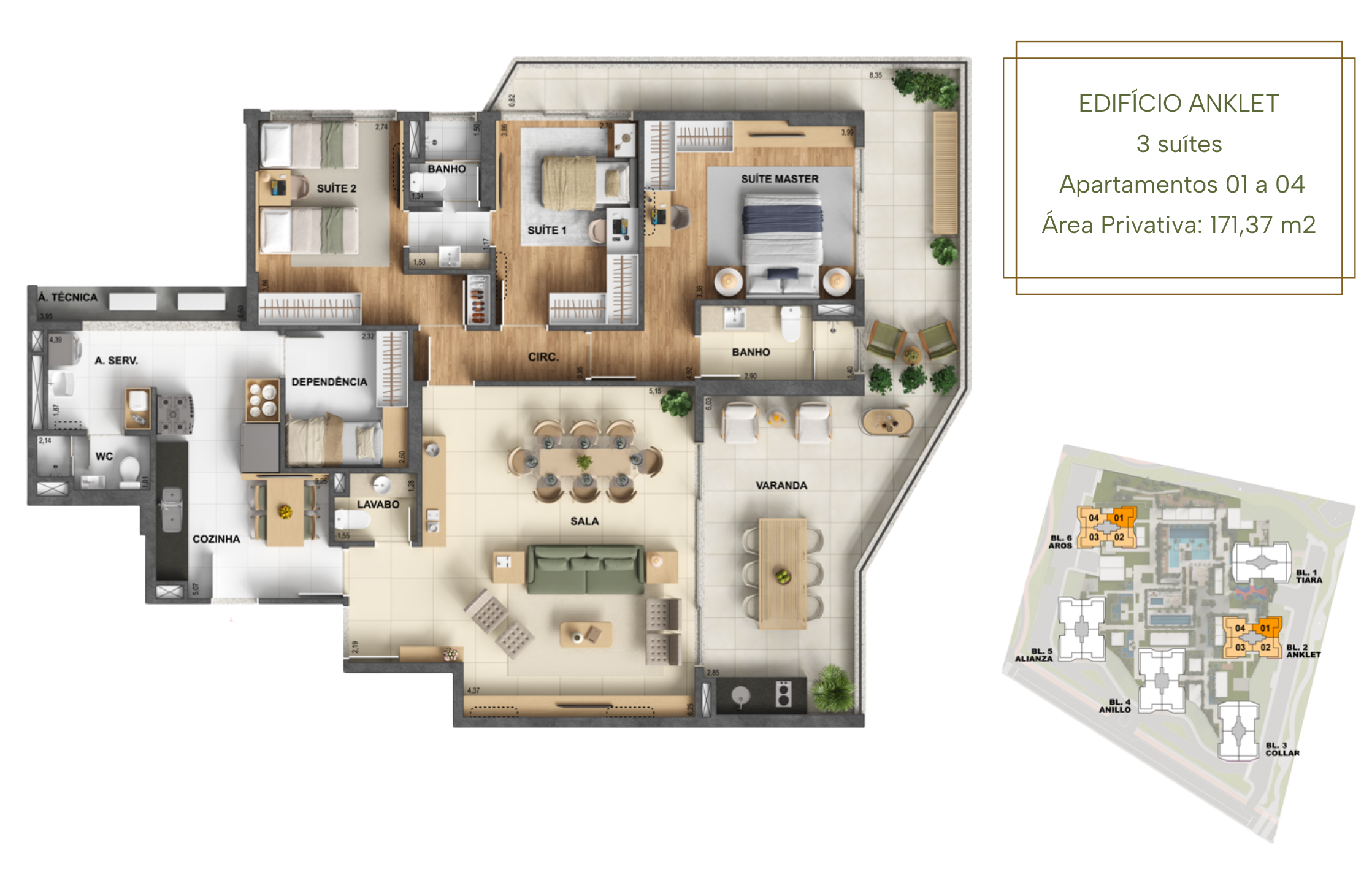 171m²