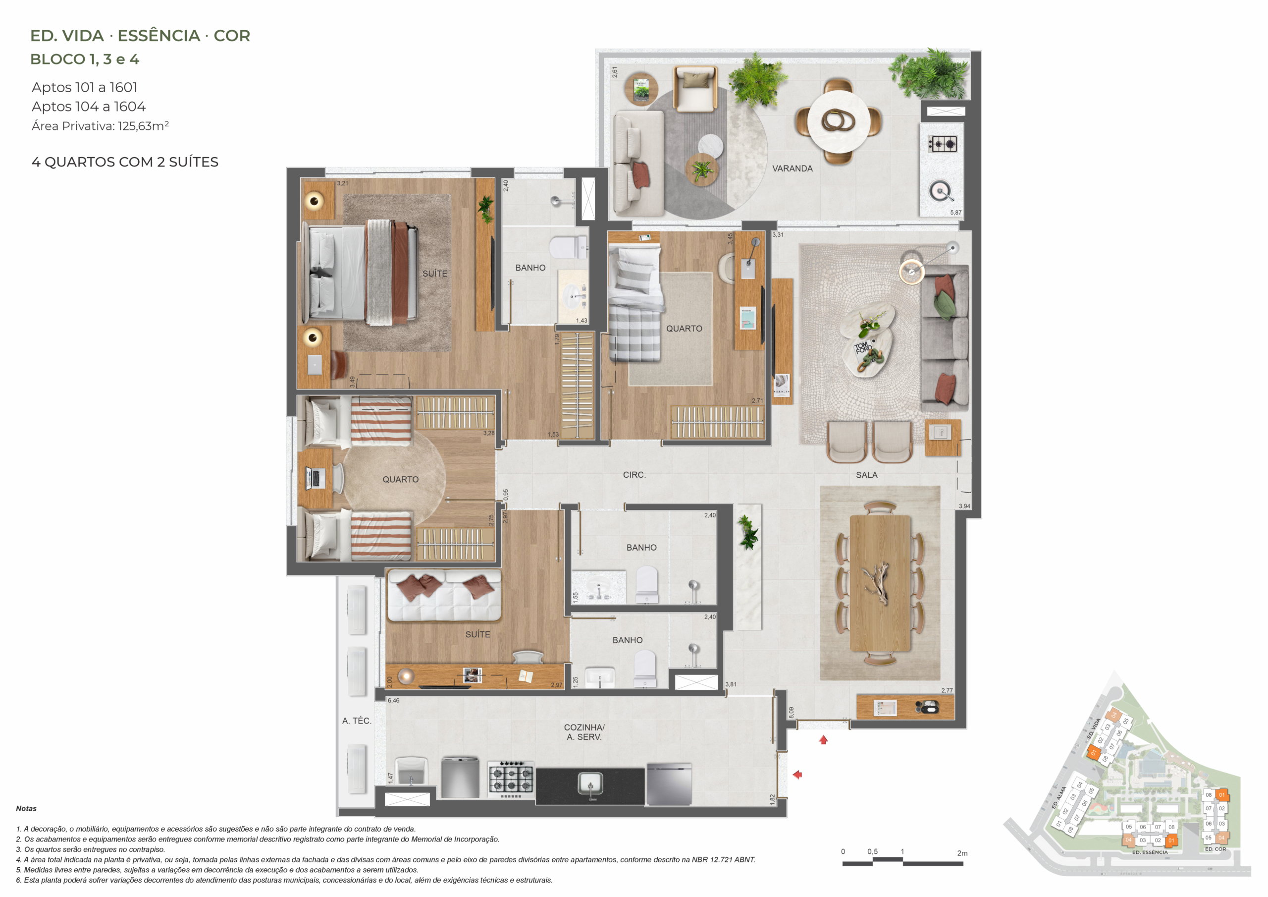 125m²